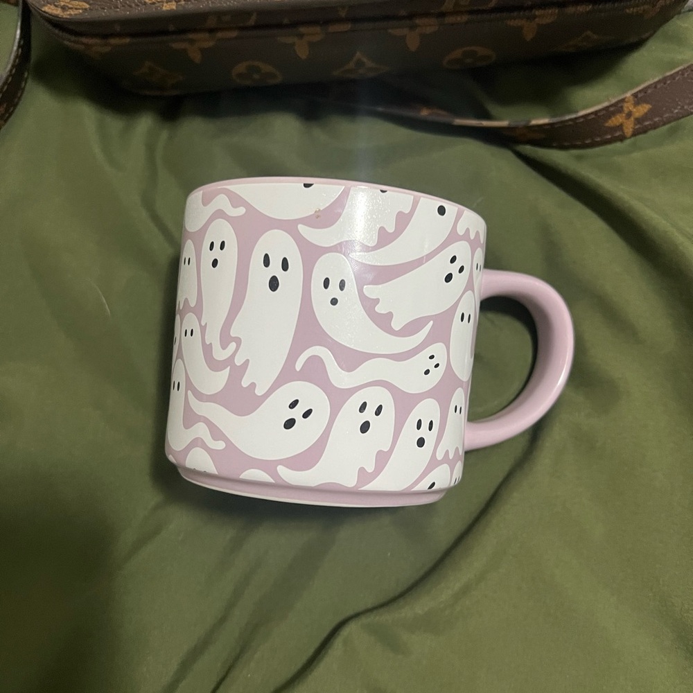 Elum home purple pastel Ghost Pattern Mug